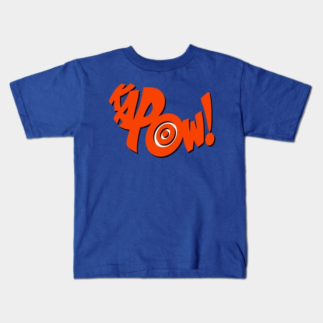 Crimefighter Kapow! Kids T-Shirt by Bommush Designs